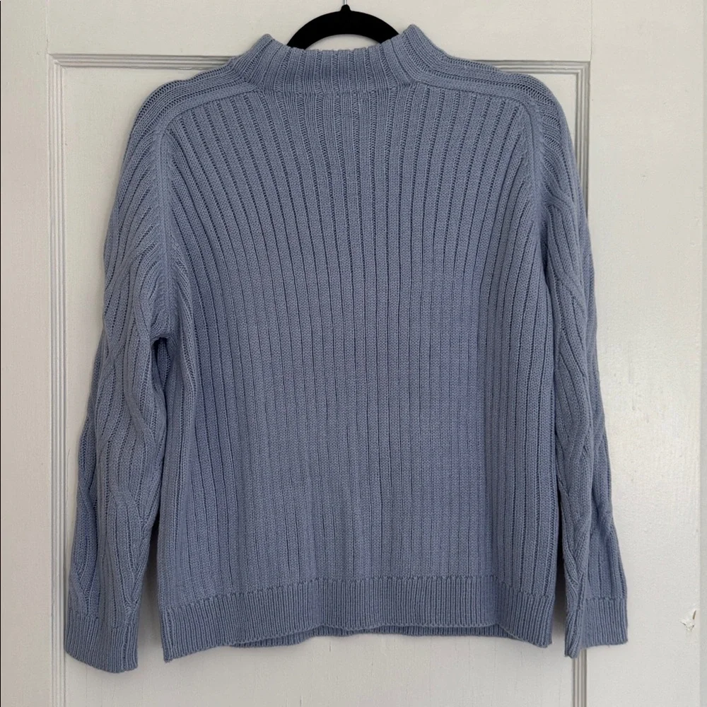 Mango Basics Light Blue Knit Sweater - Picture 6 of 6